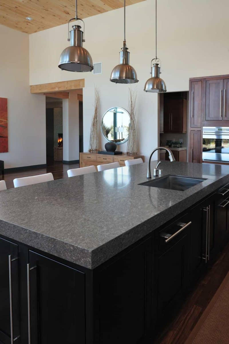 Graphite Grey Granite Kitchen Countertop Example
