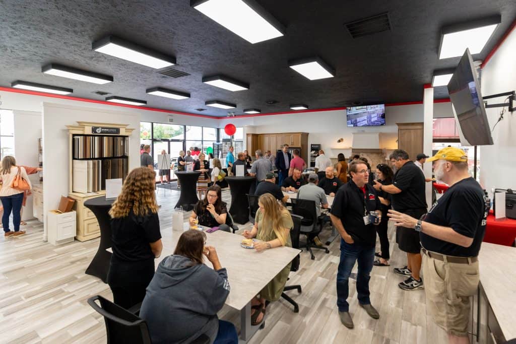 Design Center Pictured at MKD Kitchen and Bath Battle Creek Grand Re-Opening Event