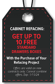 10 Free Drawer Boxes with Refacing Purchase
